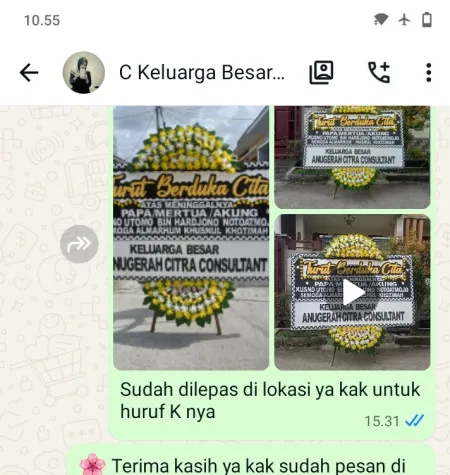Pengiriman Papan Bunga Duka Cimangkok Sukalarang