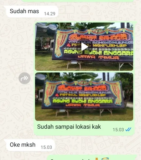 Pengiriman Papan Bunga Cimangkok Sukalarang