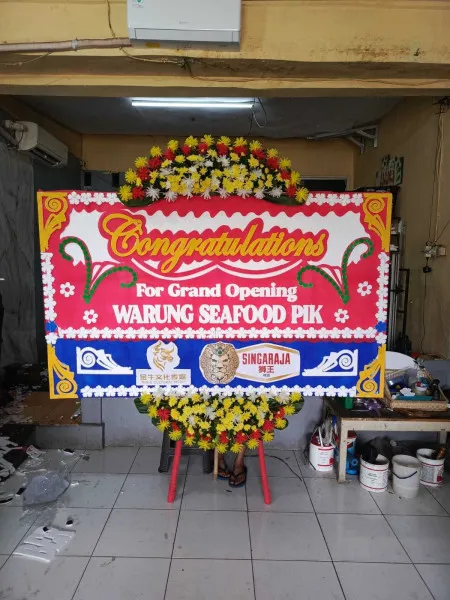 Papan Bunga Ucapan Selamat Cimangkok Sukalarang
